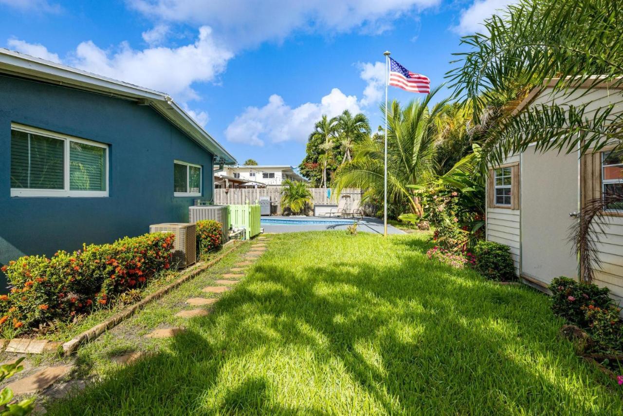 Trendy 3-Bedroom Villa With Saltwater Pool And Yard Fort Lauderdale Exterior photo